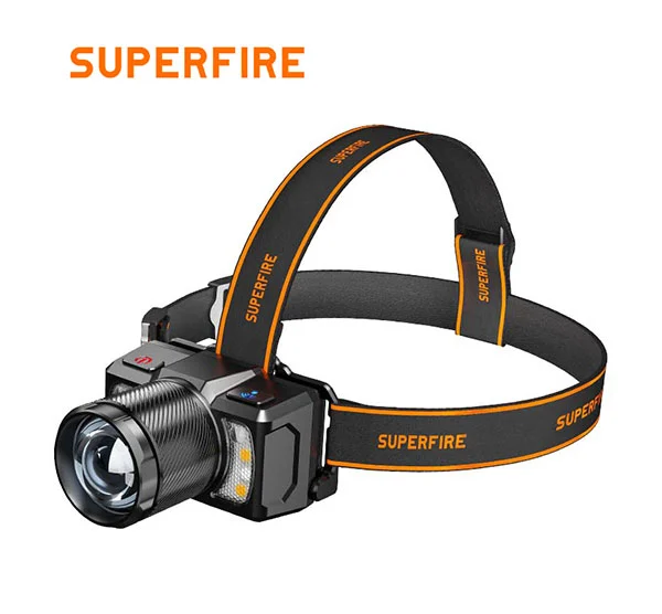 SUPERFIRE HL25 Phare rechargeable super lumineux