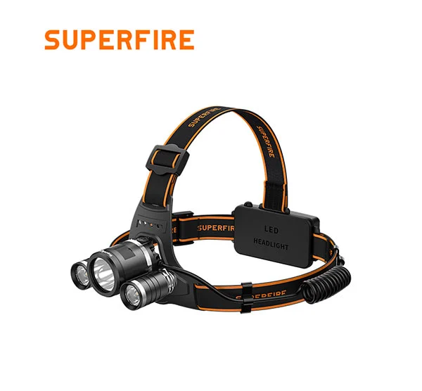 SUPERFIRE HL33 500 Lumens 18650 lampe frontale rechargeable