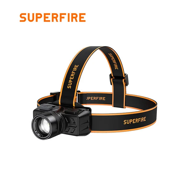 Lampe frontale à zoomable SUPERFIRE HL50