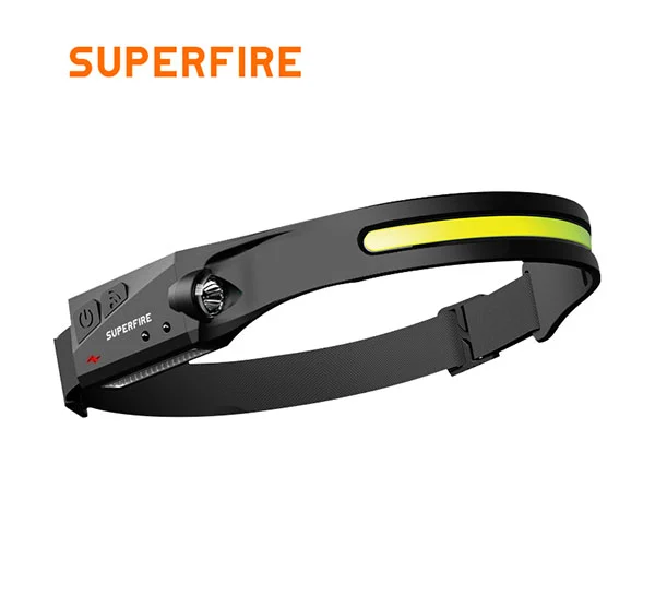 SUPERFIRE HL65 Série Lampe frontale rechargeable avec capteur de mouvement