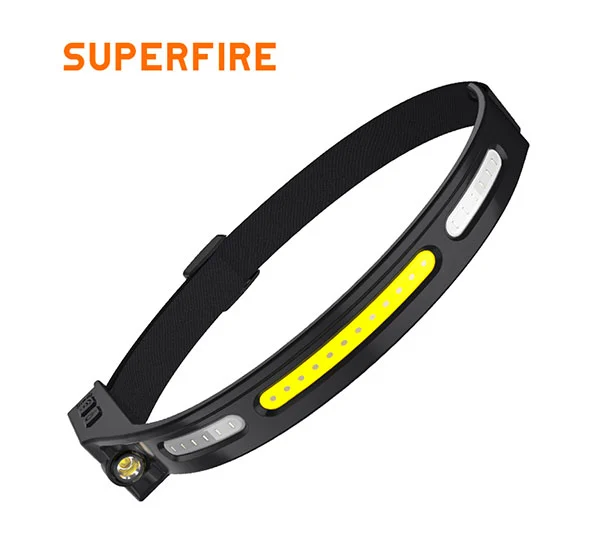SUPERFIRE HL76 Lampe frontale à LED rechargeable