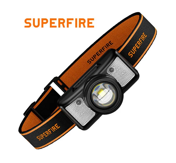 Lampe frontale à lumen 310 SUPERFIRE HL91 avec lumière blanche et rouge