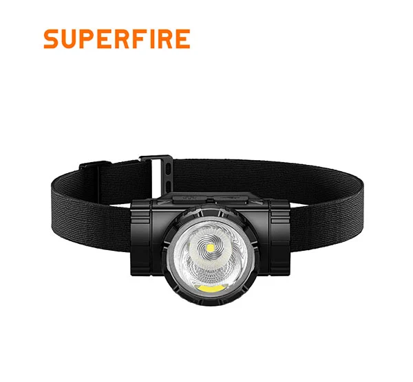 SUPERFIRE HL96 Lampe frontale à longue portée USB