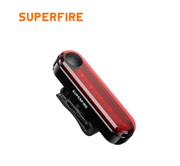Feu arrière rechargeable de vélo SUPERFIRE BTL01