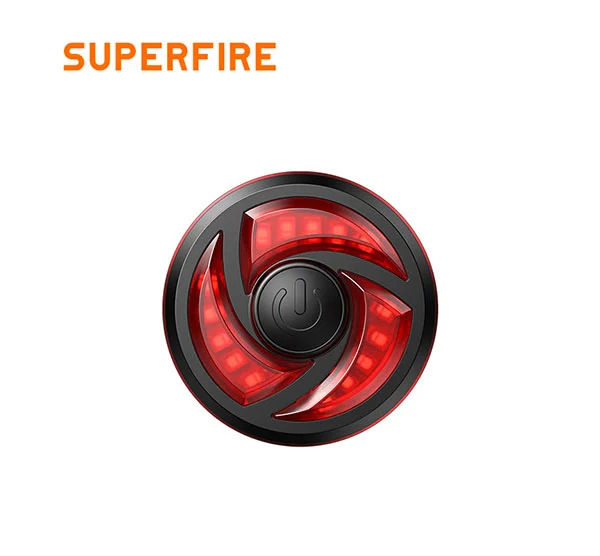 Feu arrière de vélo intelligent étanche SUPERFIRE BTL02