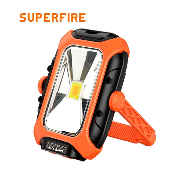 SUPERFIRE GM05 Lumière de travail magnétique solaire