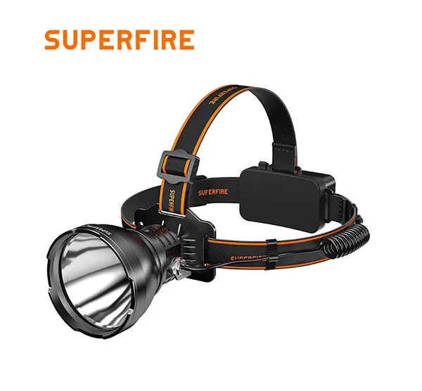 SUPERFIRE HL60 Lampe frontale LED haute puissance rechargeable