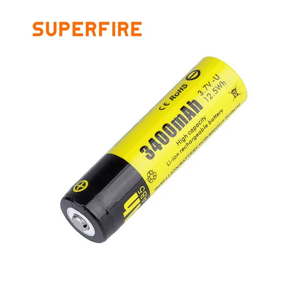 Batterie au lithium rechargeable 18650 SUPERFIRE AB5