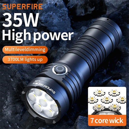 SUPERFIRE L25 Haute Lumnes Lampe de Poche
