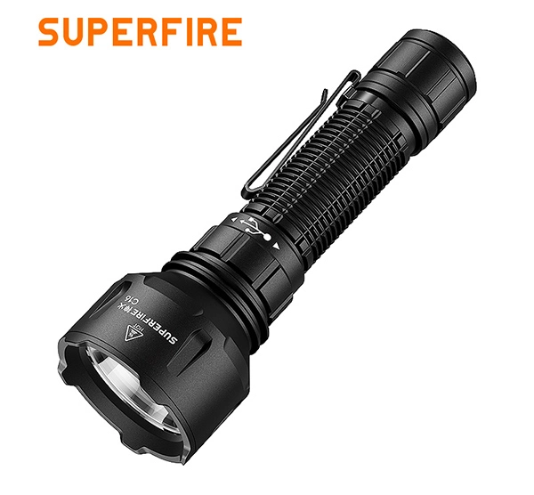 SUPERFIRE C16 Lampe de poche haute puissance