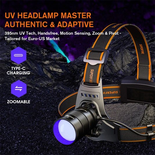 SUPERFIRE HZ01 Phare zoomable uv polyvalent