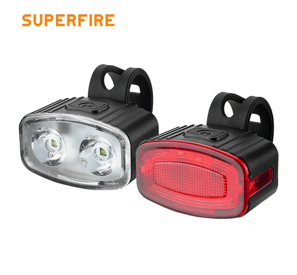 Lumière rechargeable de vélo série SUPERFIRE BL43