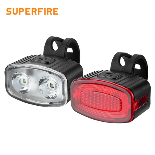 Lumière rechargeable de vélo série SUPERFIRE BL43