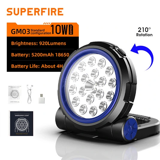 Lumière de travail multifonctionnelle SUPERIFER GM03
