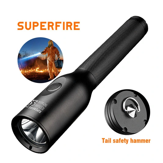 SUPERFIRE Nouvelle lampe de poche LED anti-explosion D6