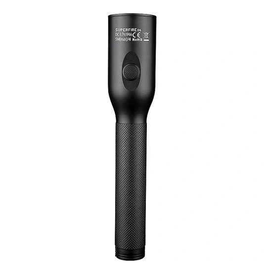 SUPERFIRE Nouvelle lampe de poche LED anti-explosion D6