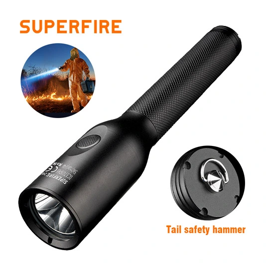 SUPERFIRE Nouvelle lampe de poche LED anti-explosion D6