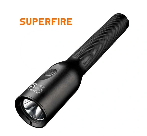 SUPERFIRE Nouvelle lampe de poche LED anti-explosion D6
