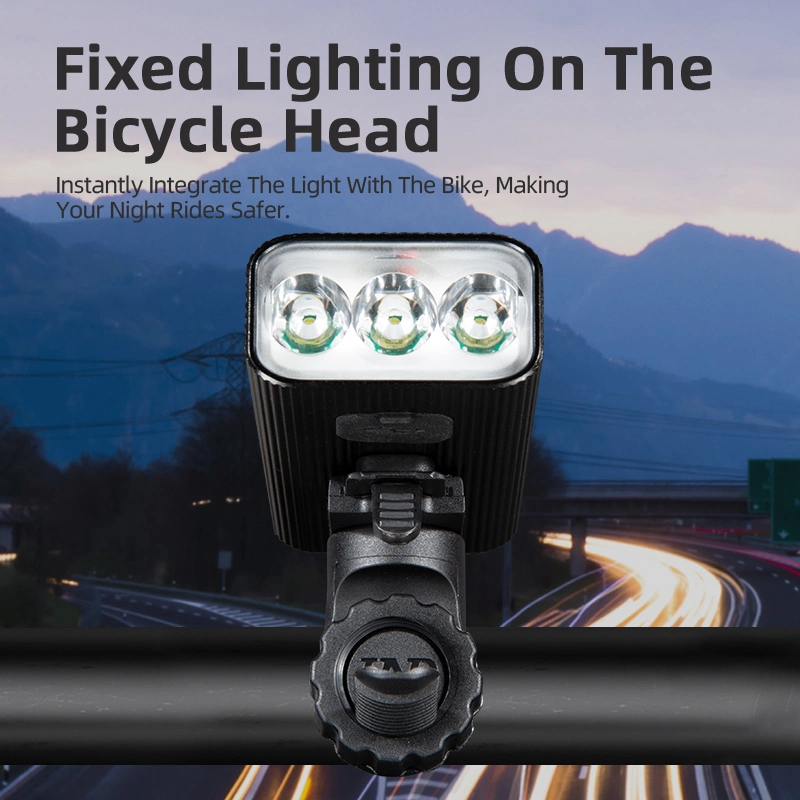 Phare de vélo BL36: 500 Lumen, faisceau de 300 à 500m, rechargeable par USB, étanche IP65
