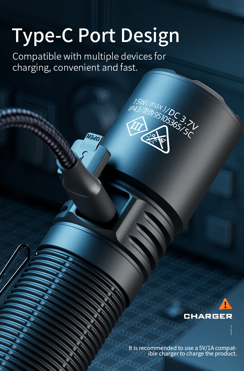 Details of SUPERFIRE F1-A High Power Flashlight Details of SUPERFIRE F1-A High Power Flashlight