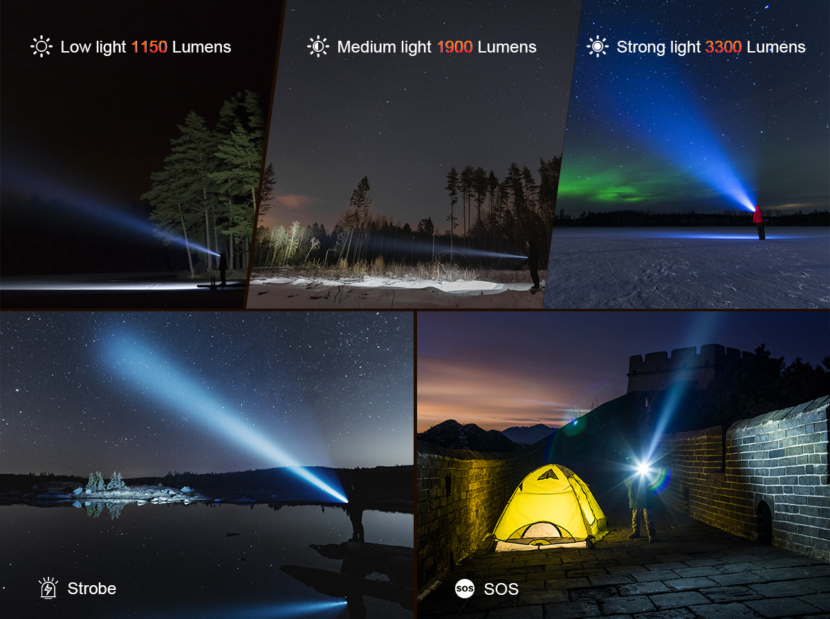 Details of TF02 High-End Long-Range Flashlight