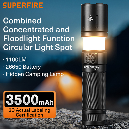 superfire f1 g high intensity flashlight 3