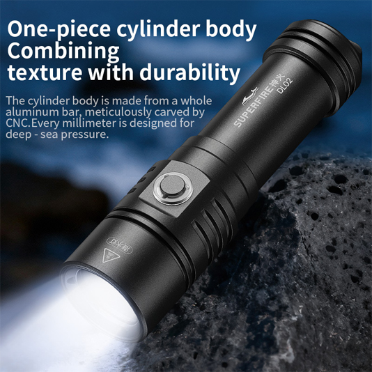 SUPERFIRE DL02 Diving Flashlight - 翻译中...