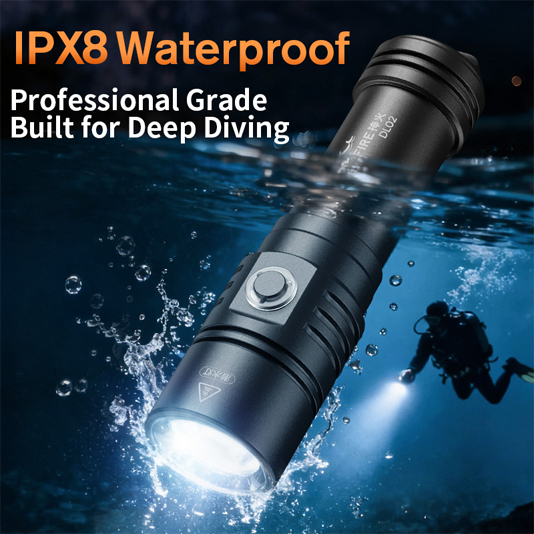 SUPERFIRE DL02 Diving Flashlight - 翻译中...