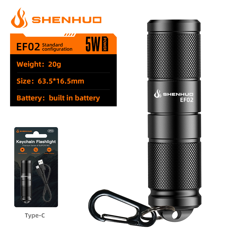 SUPERFIRE EF02 EDC Keychain Flashlight - 翻译中...