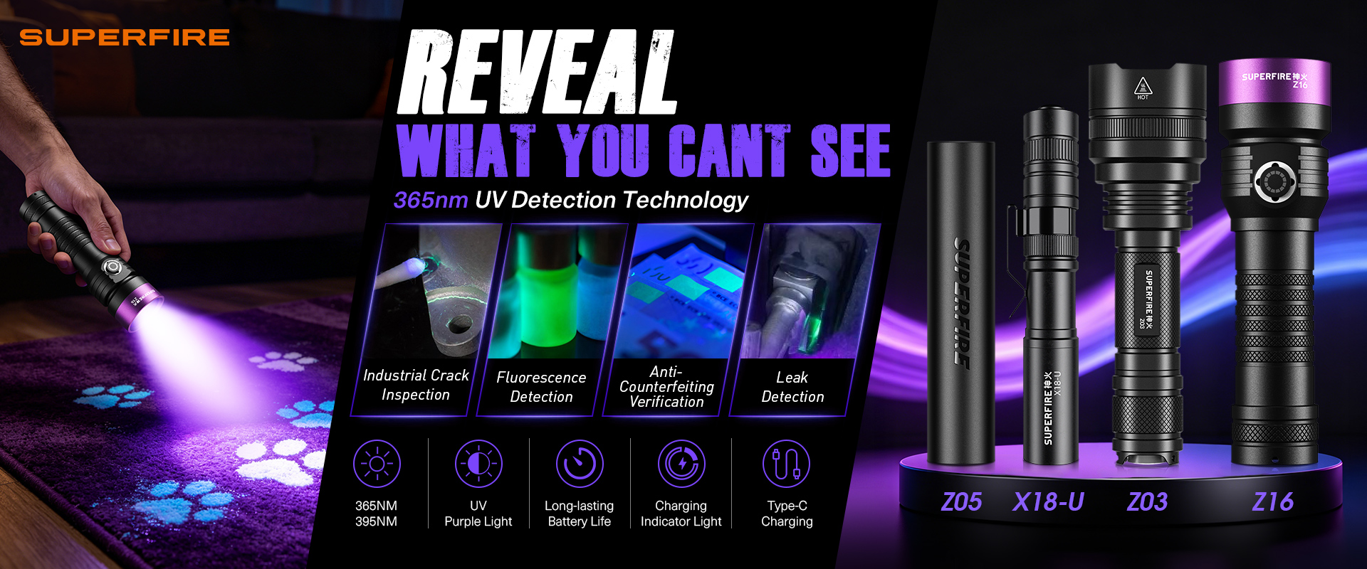 UV flashlight - 翻译中...
